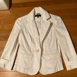 Talbots Stretch White Blazer